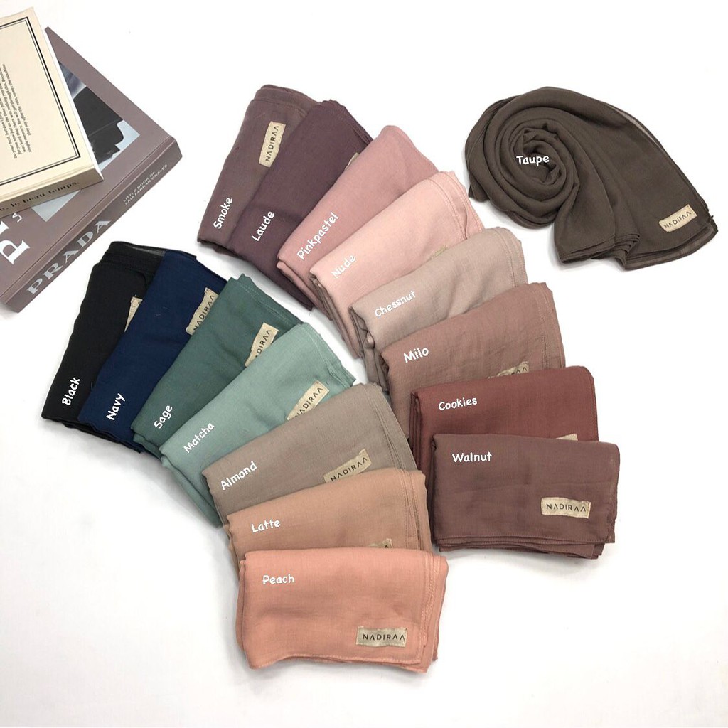 Nadiraa Hijab Zakia Shawl (Pashmina Voal)-2