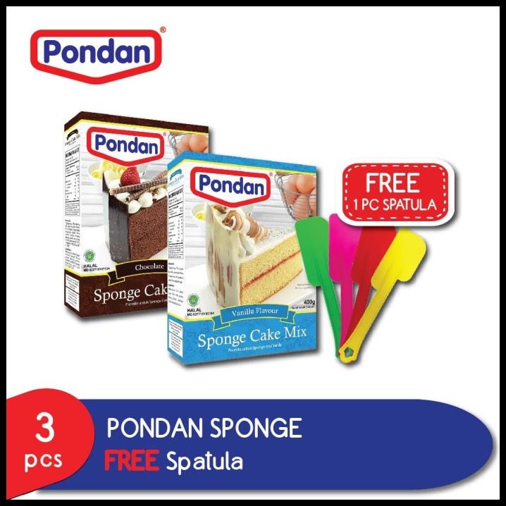 

Pondan Sponge Cake Gratis Spatula