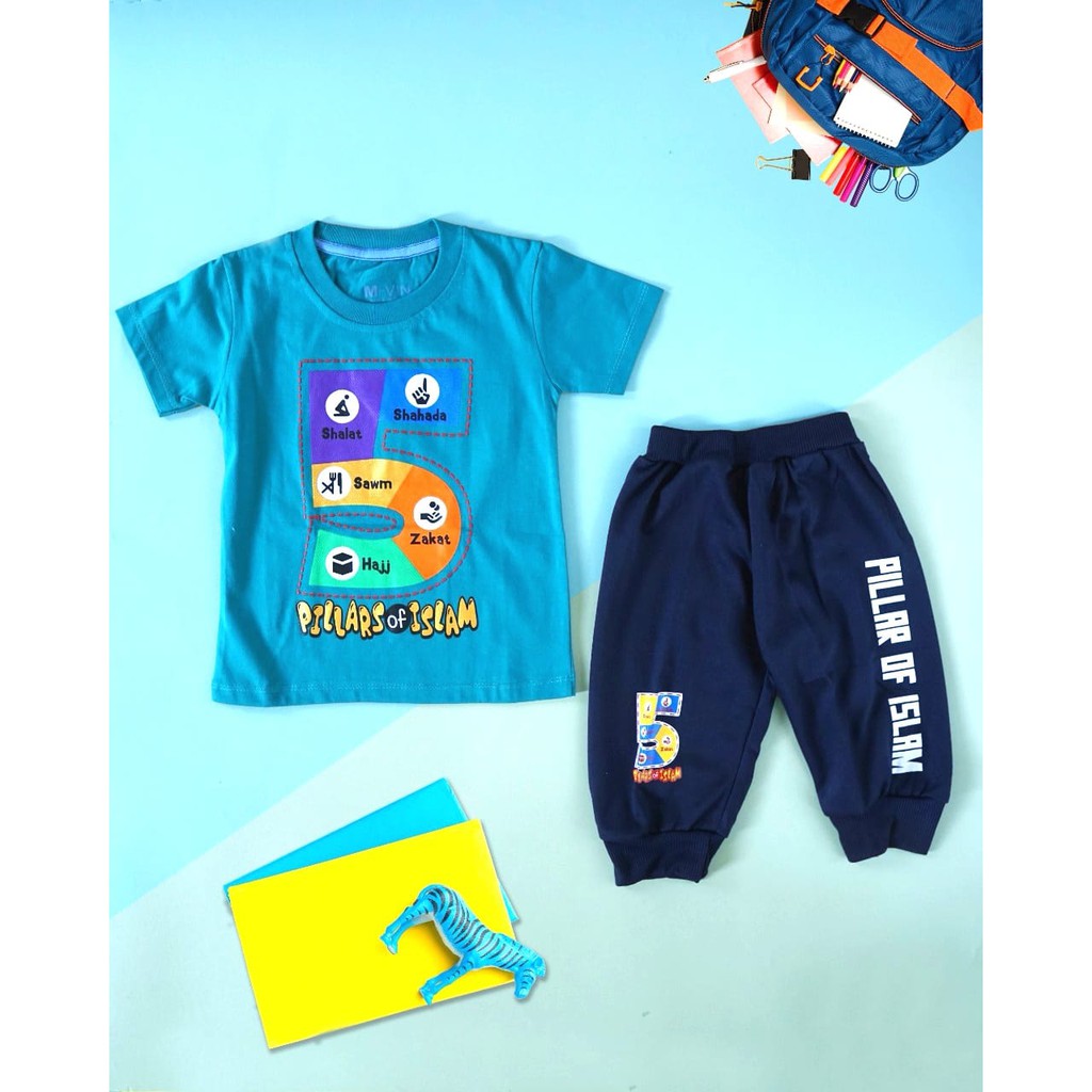 Setelan Anak Pillar - Baju Anak Celana Joger - Baju Anak Laki laki 1-9Tahun M-VIN