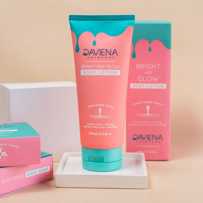 BRIGHT &amp; GLOW BODY LOTION DAVIENA SKINCARE | DAVIENASKINCARE