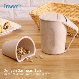 freemir Gelas  Teh  Wheat Straw Cangkir Minum Couple dengan 