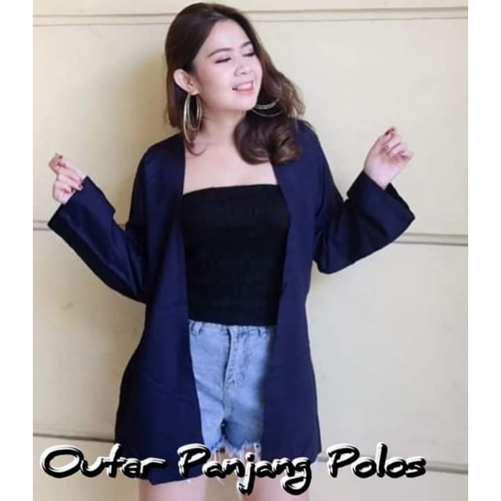 CARDIGAN WANITA / CARDIGAN POLOS / CARDIGAN LENGAN PANJANG