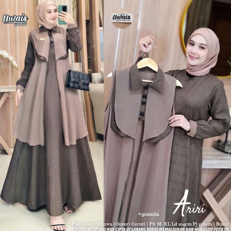 DRESS MILOVA MIX CERUTY // MAXY ARIRI ORIGINAL BY UWAIS