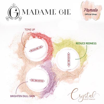 Madame Gie Crystal Loose Powder - MakeUp Bedak Tabur - 10gr