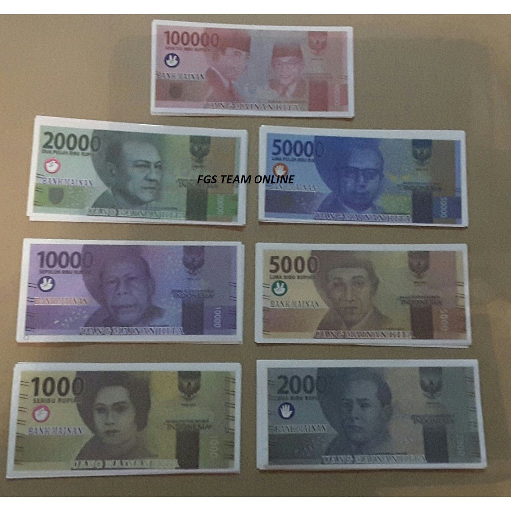 MAINAN  UANG UANGAN/UANG PALSU/MAINAN JUALAN/UANG MAINAN VERSI BARU