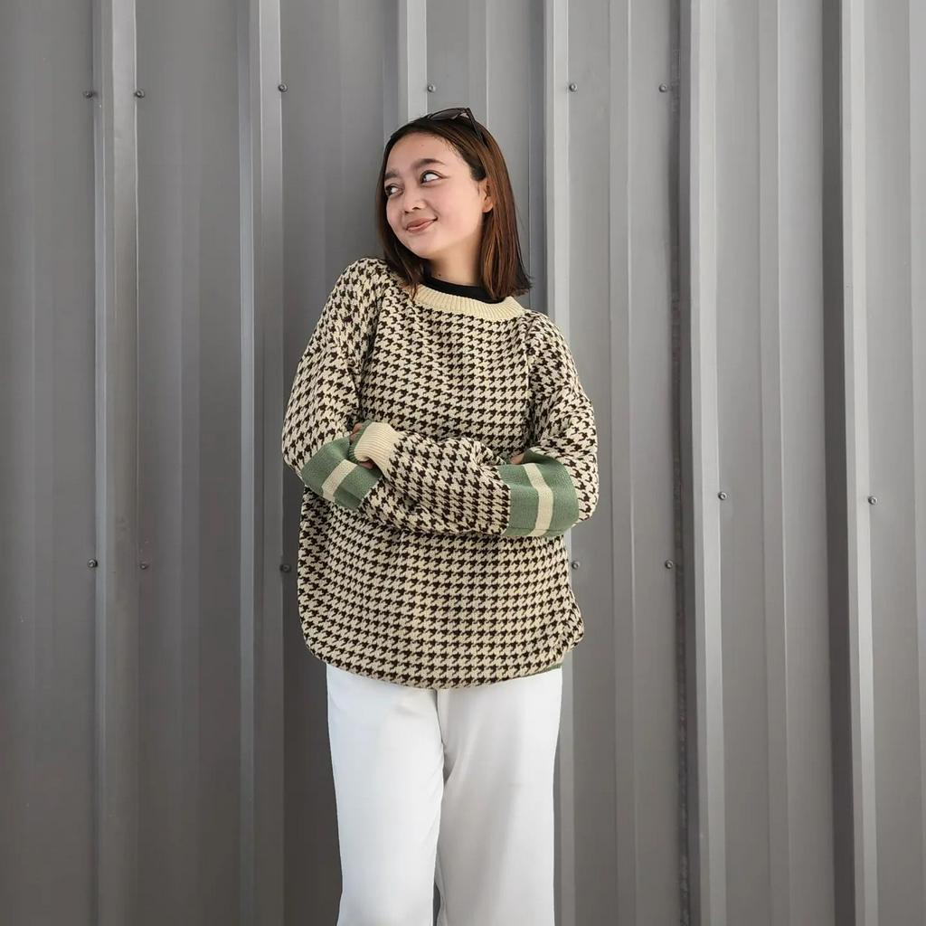 [CYC | COD] REALPICT | Outwear Sherina Sweet Rajut Sweater | Knit Outer Crop Wanita Balon Trendy Murah