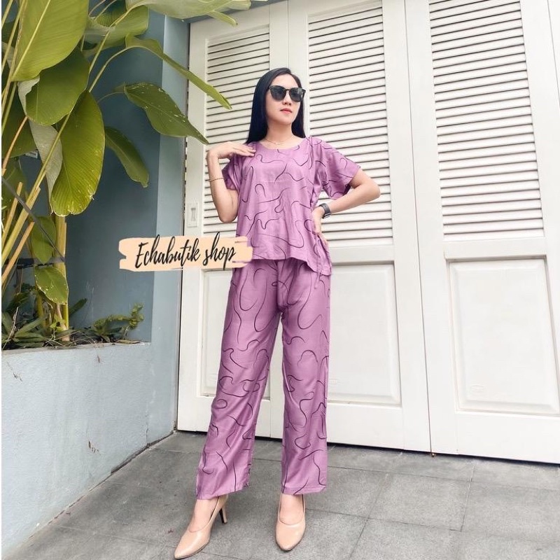 Daster Babydoll Panjang Bali / Piyama Tie Dye Coffee Rayon Super 02