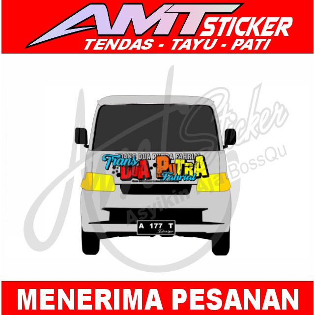 [Terlaris] Stiker Decal/Cutting Tulisan Depan Grandmax Stiker Kap Grandmax