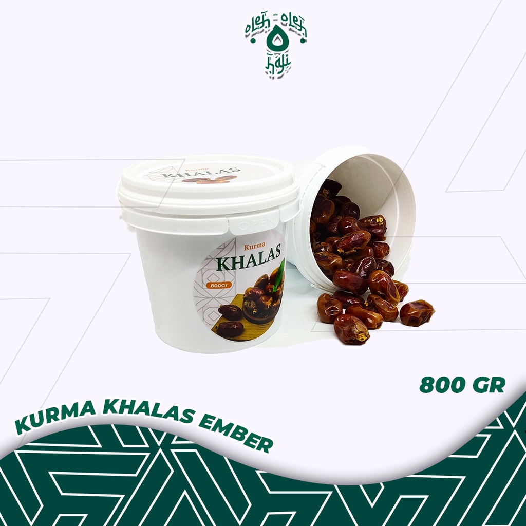 

Kurma khalas saad kemasan Ember Premium 800 Gr