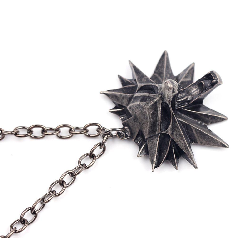 Souvenir Kalung R-FLOWER Wolf Head Vintage Rock Punk Gothic Hip Hop Cosplay