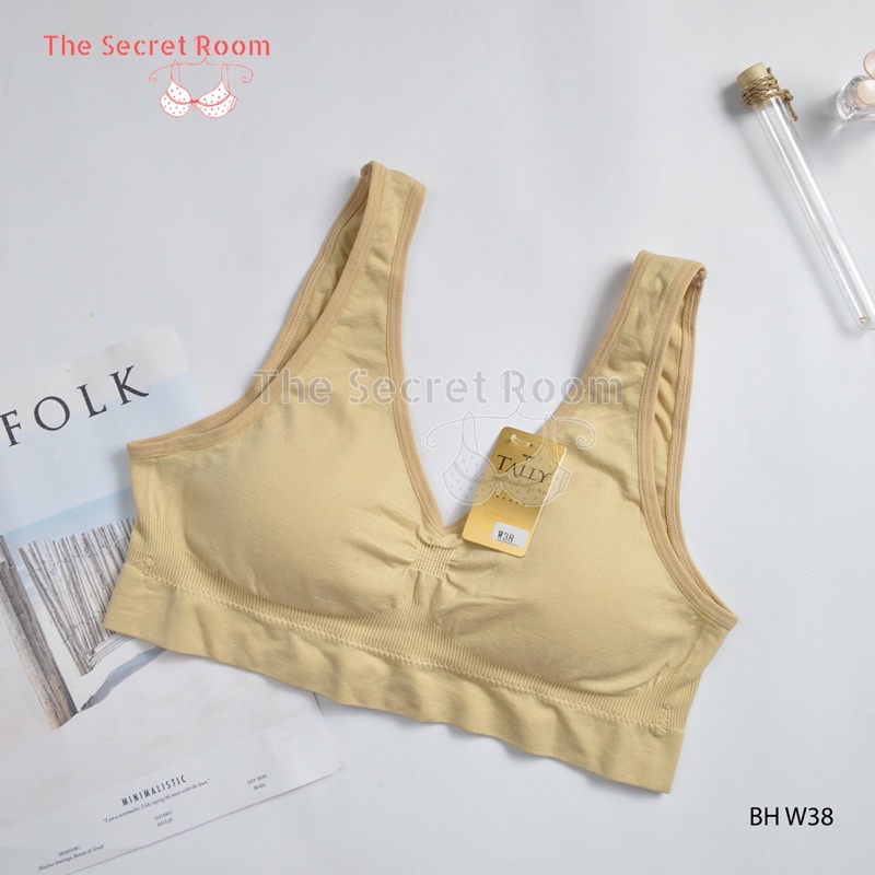 TALLY BRA BH W38 I CUP B BESAR - C | FREE SIZE I BAHAN RAJUT I TANPA KAWAT I BUSA TIPIS BISA DILEPAS PASANG