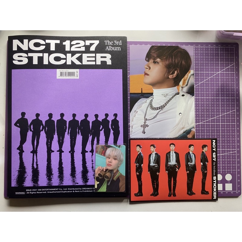 READY STOCK OFFICIAL ALBUM NCT 127 STICKER VER UNSEALED PC PHOTOCARD JUNGWOO TEROPONG WITH POSTER