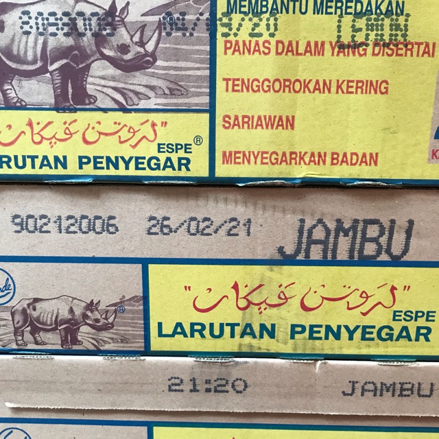 

Larutan cap badak kaleng 320ml