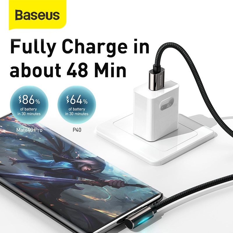 Baseus Legend Series Elbow Fast Charging Kabel Data USB For Type C 66W