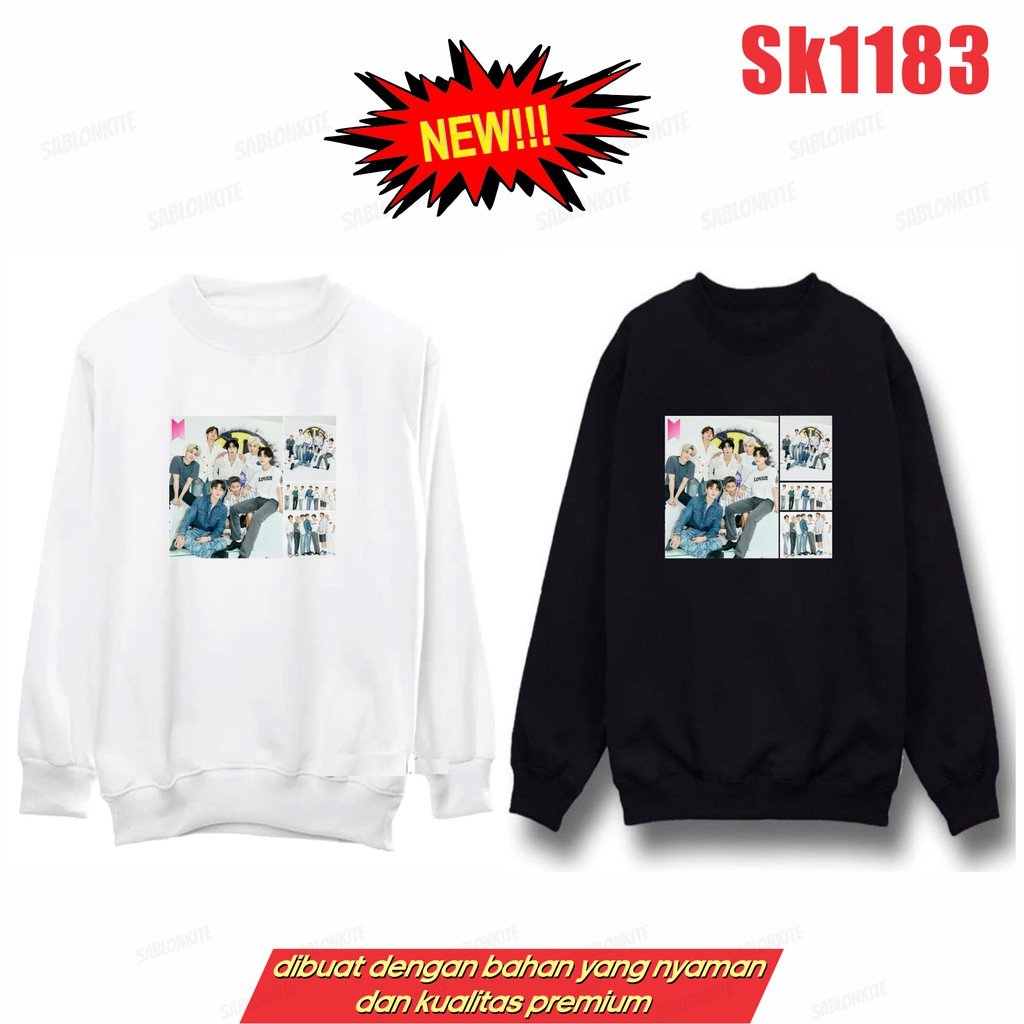 MURAH!!! HOODIE SWEATER FULL MEMBER SK1183 JK V RM SG JH JIN JM UNISEX