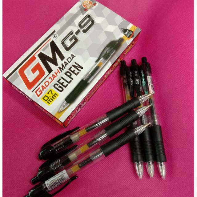 

PULPEN GEL / PULPEN GEL PEN GM G - 9 ( 0,7 mm ) isi 12 pcs MODEL CETEK