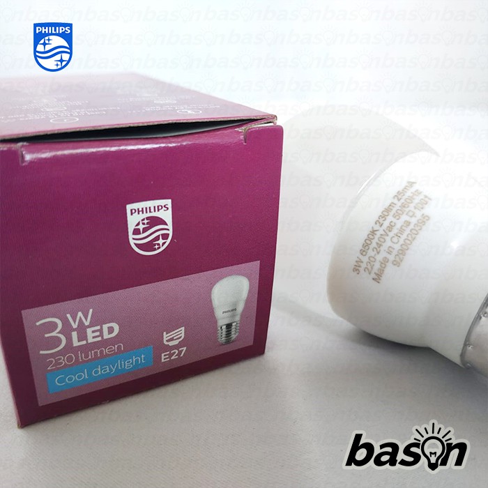 PHILIPS LED Bulb 3W E27 P45 - Bohlam Lampu LED MyCare Mini