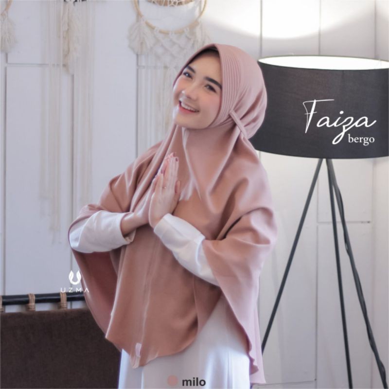 khimar Faiza UZMA HIJAB khimar instan khimar tali pet antem