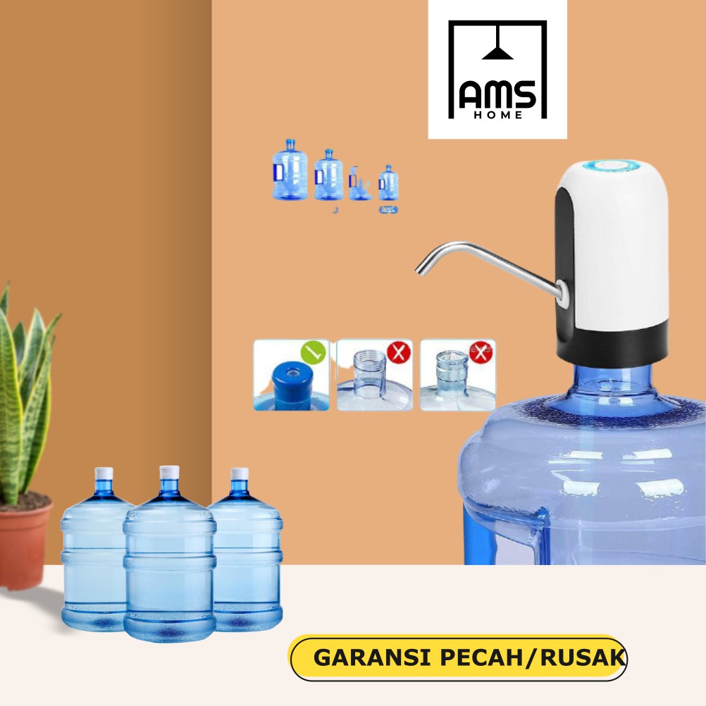 Jual Dispenser Air Minum Elektrik Led Electric Water Bottle Pump Pompa Galon Electric Usb 0108