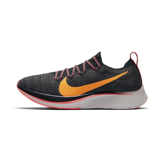 NIKE ZOOM FLY FLYKNIT "Black/Orange Peel-Flash Crimson"
