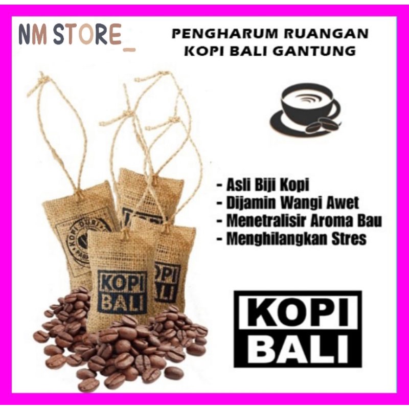 (25gr,) Parfum 9antung Pengharum Dan Penyerap Bau Tak Sedap Kopi Bali Biji kopi Asli