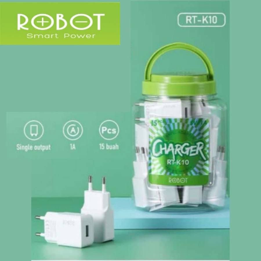 [SO] Batok Kepala Charger Travel Adaptor Robot RT-K10 5V-1A Original