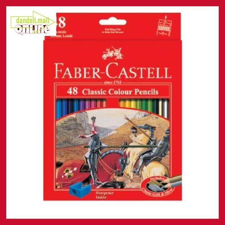 

U8Tyrt67- Pensil Warna Faber Castell 48 Warna Panjang E3Yrf797-