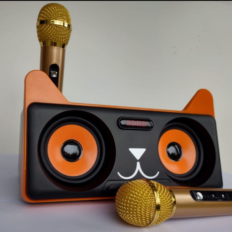 COD SPEAKER BLUETOOTH WIRELESS FLECO F-305 PLUS 2 MIC WIRELESS/SPEAKER WIRELESS//SPEAKER KARAOKE X-BASS//SPEAKER SALON AKTIF