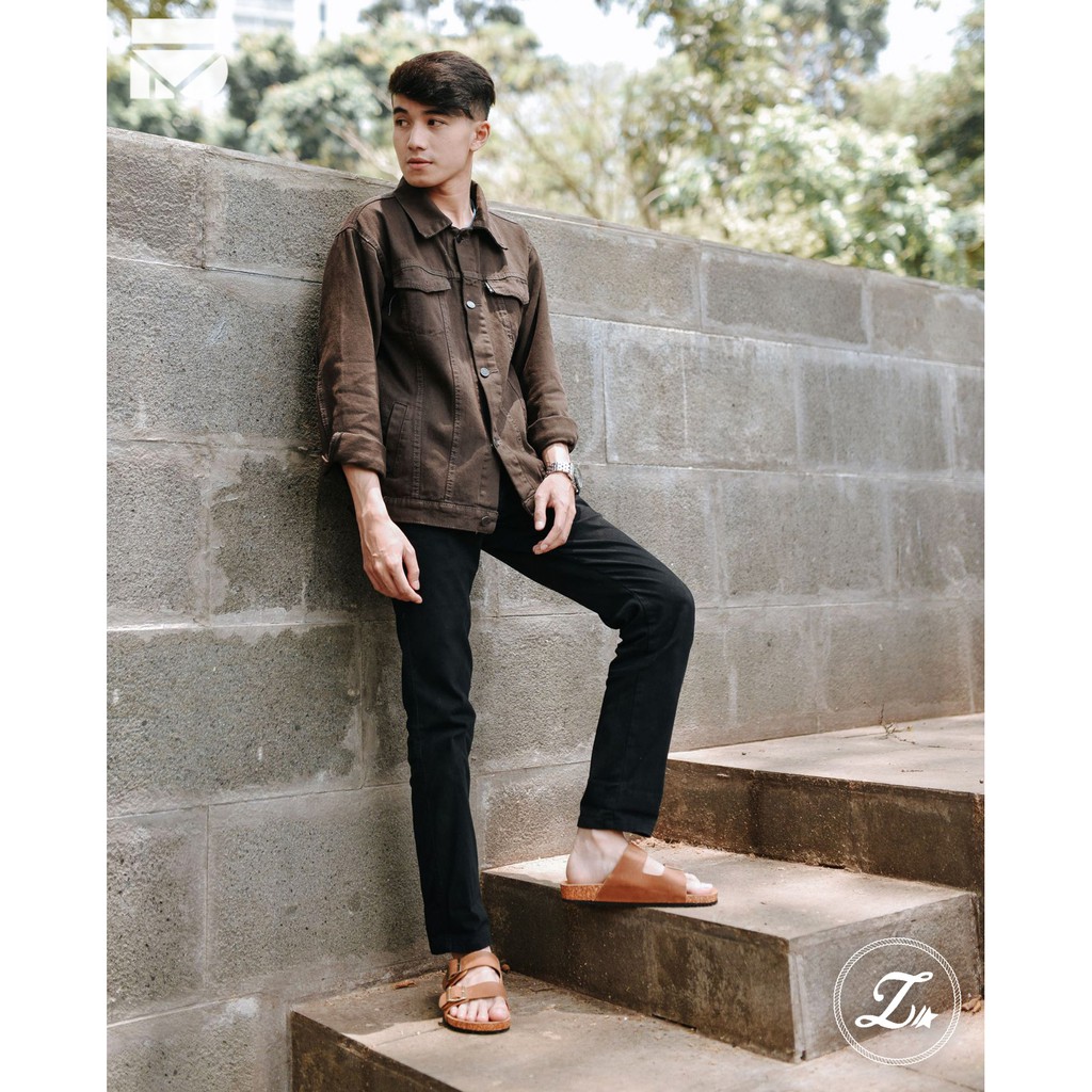 Cozy Brown | Sandal Kulit Asli Casual Ori Simple Pria Cowok Men Sendal Footwear | FORIND x Zapato