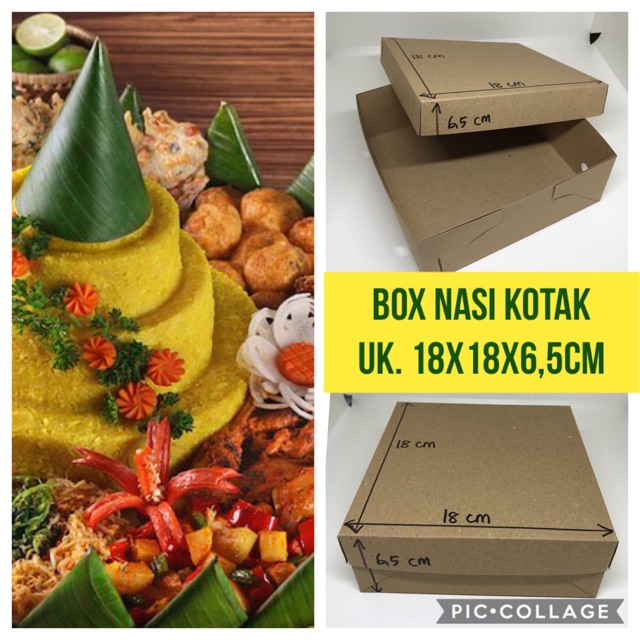 Box 18x18x6,5 Tanpa Laminasi (isi 100set) - B 15