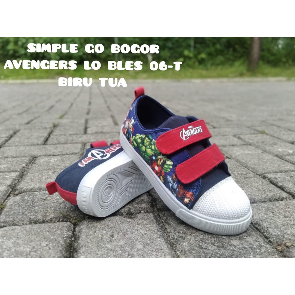 SEPATU ANAK TK-SD GAMBAR AVENGERS TERBARU SIZE 32-35