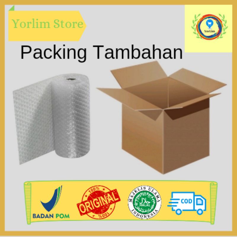 PACKING TAMBAHAN UNTUK SKINCARE (DUS + BUBBLE WRAP)