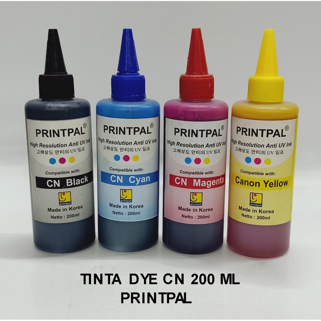 Tinta Dye CN merk PRINTPAL 200 ML (B,C,M,Y)