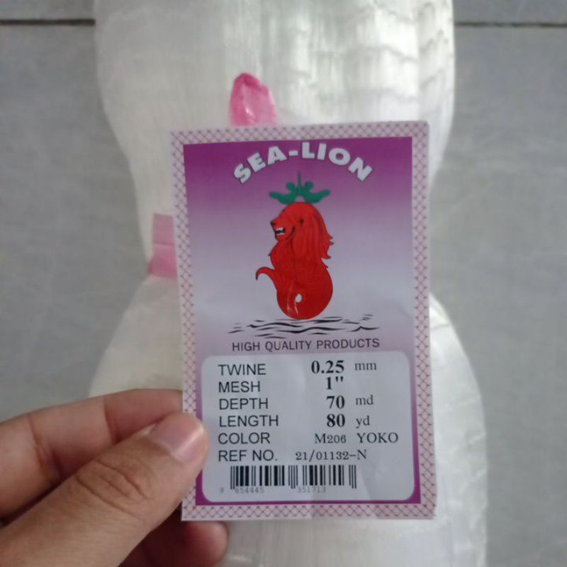 Jaring ikan jaring bahan jala ikan 0.25 1 inchi 70md/80yds yoko selions senar kuwat tidak mudah lere