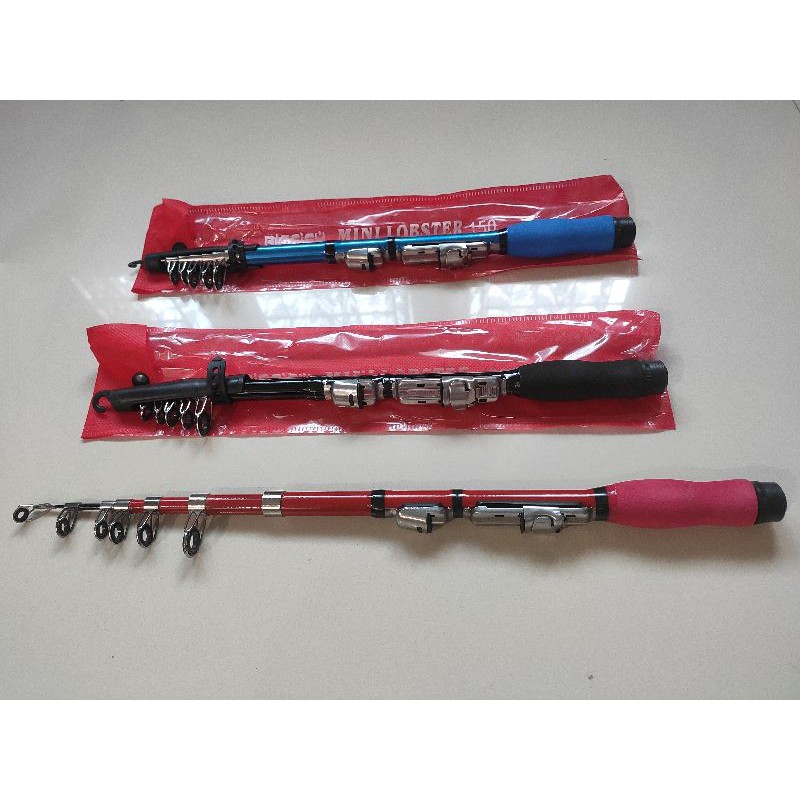 Joran antena Serupa Exori Mini Spin 150,165,180,210/Rod Antena Mini Ruas Pendek Banyak Cincin
