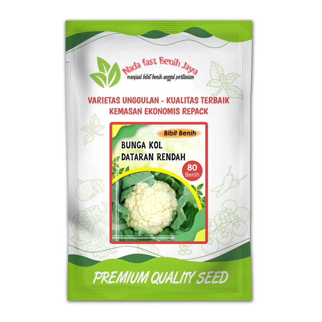 Benih bunga kol dataran rendah 80 biji - benih sayuran dan bibit sayuran kol bunga
