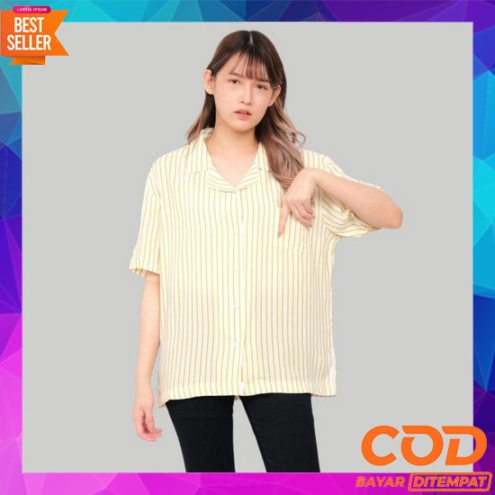 Ios Shop Nella Blus Wanita Korean Impor Hijab Lebaran Muslim Cantik Ke Monellina 50169 Kemeja Garis 