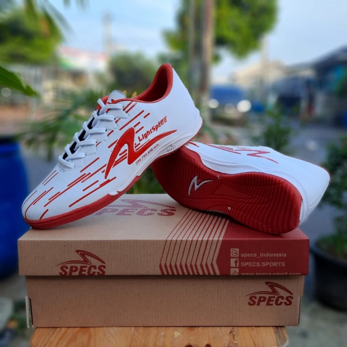 SEPATU FUTSAL SPECS LIGHTSPEED GRADE ORI - Putih, 39