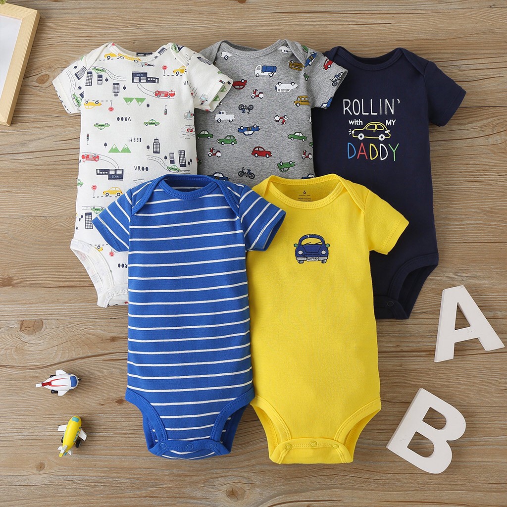 [ISI 5] 3-12 bln PAKAIAN BAYI [Kualitas Impor] BAJU ANAK UNISEX ZF J
