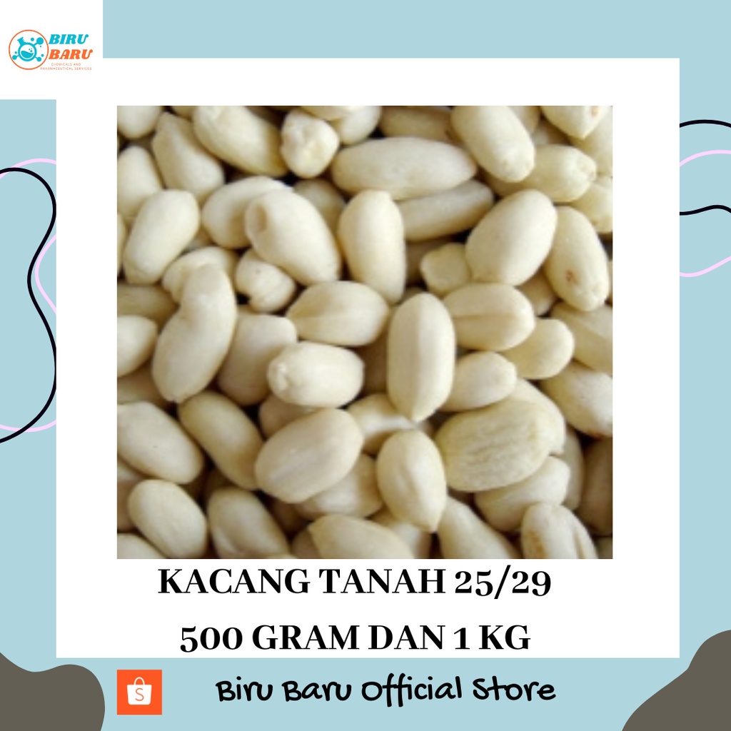 

KACANG TANAH KUPAS 25/29 500 GRAM DAN 1 KG BEST