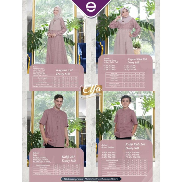 SARIMBIT ETHICA GAMIS DAN KOKO DEWASA | ELFA 258 DUSTY SILK