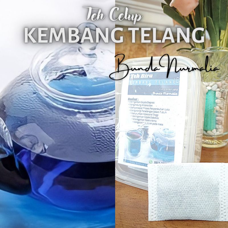 

teh celup bunga telang