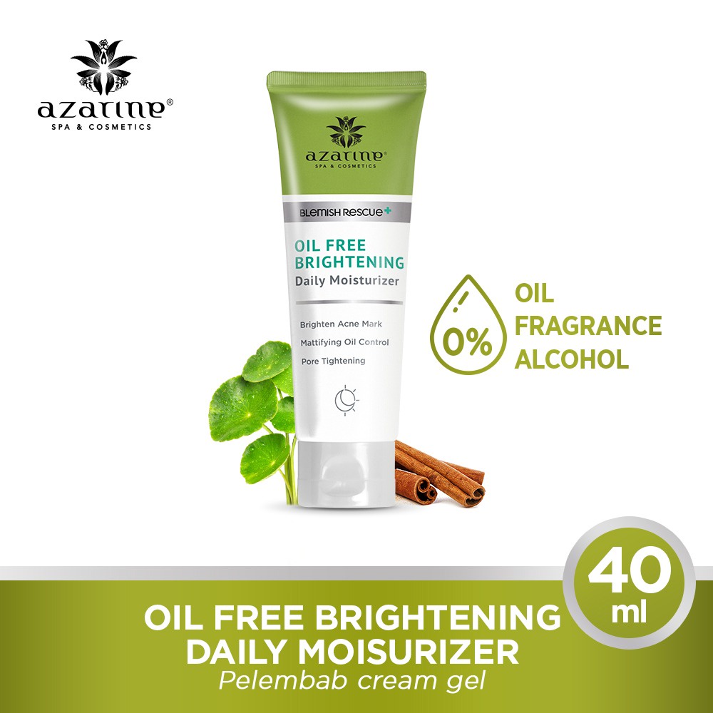 AZARINE OIl Free Brightening Daily Moisturizer - 40gr ( Pelembap Wajah )