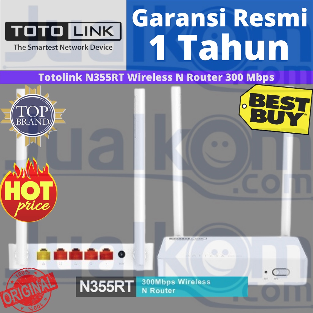 Totolink N355RT Wireless N Router 300Mbps Resmi