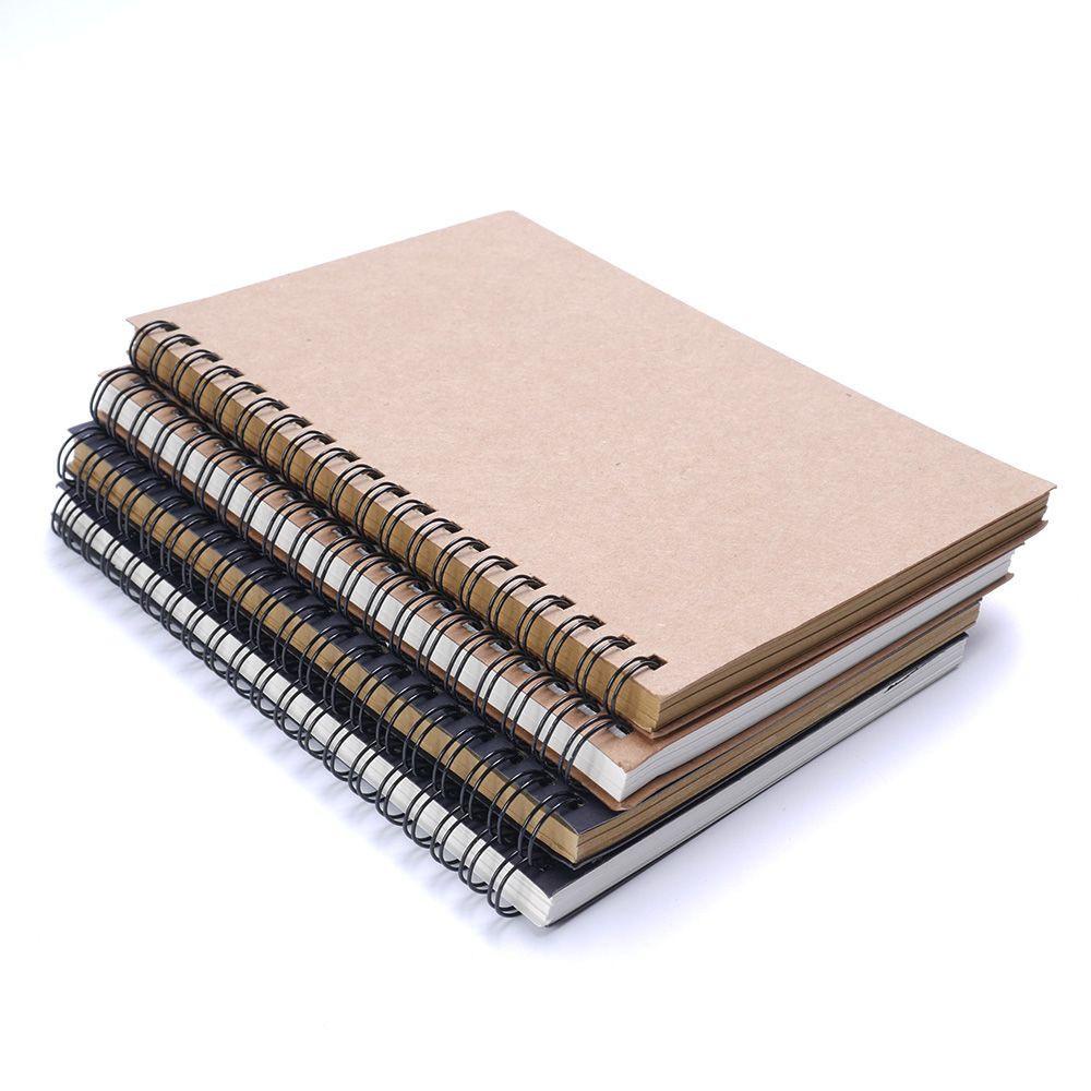 【 ELEGANT 】 Retro Notebook Hard High Quality Terikat Spiral Coil Buku Kosong