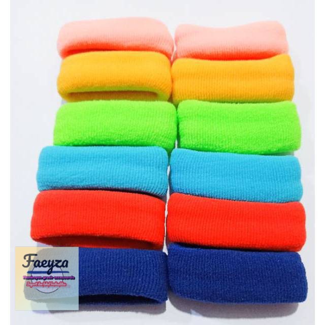 Ikat rambut polos murmer isi 12 pcs.grosir