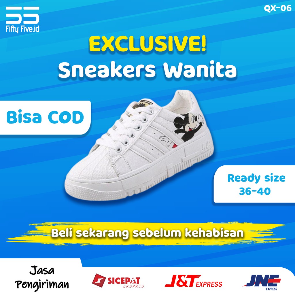 SEPATU OLAHRAGA CEWEK DEWASA SNEAKERS TALI WANITA IMPORT KEKINIAN TERBARU SNEAKER JALAN CEWEK MURAH