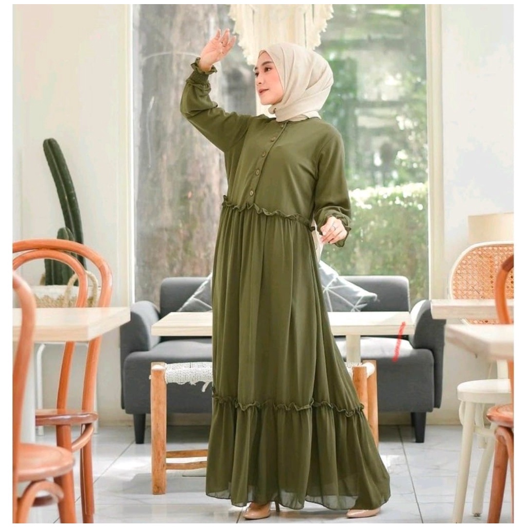 RILLO - GAMIS CHIKA REMPEL DAILY BUSUI DRESS MUSLIM PREMIUMM