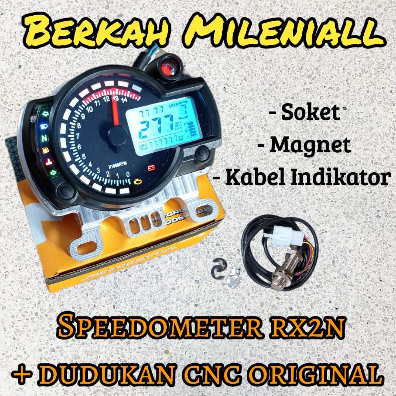 Speedometer digital rpm bensin spido koso ktm bulat cb 100 rx king japstyle caferacer dll
