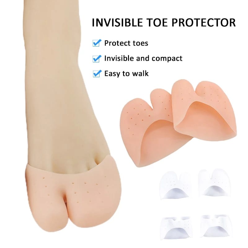 SEPASANG SOL DALAM SEPATU GEL SILICON PELINDUNG JARI KAKI INSOLE SEPATU WANITA ALAS SEPATU PELINDUNG KAKI GEL JARI KAKI ANTI LECET